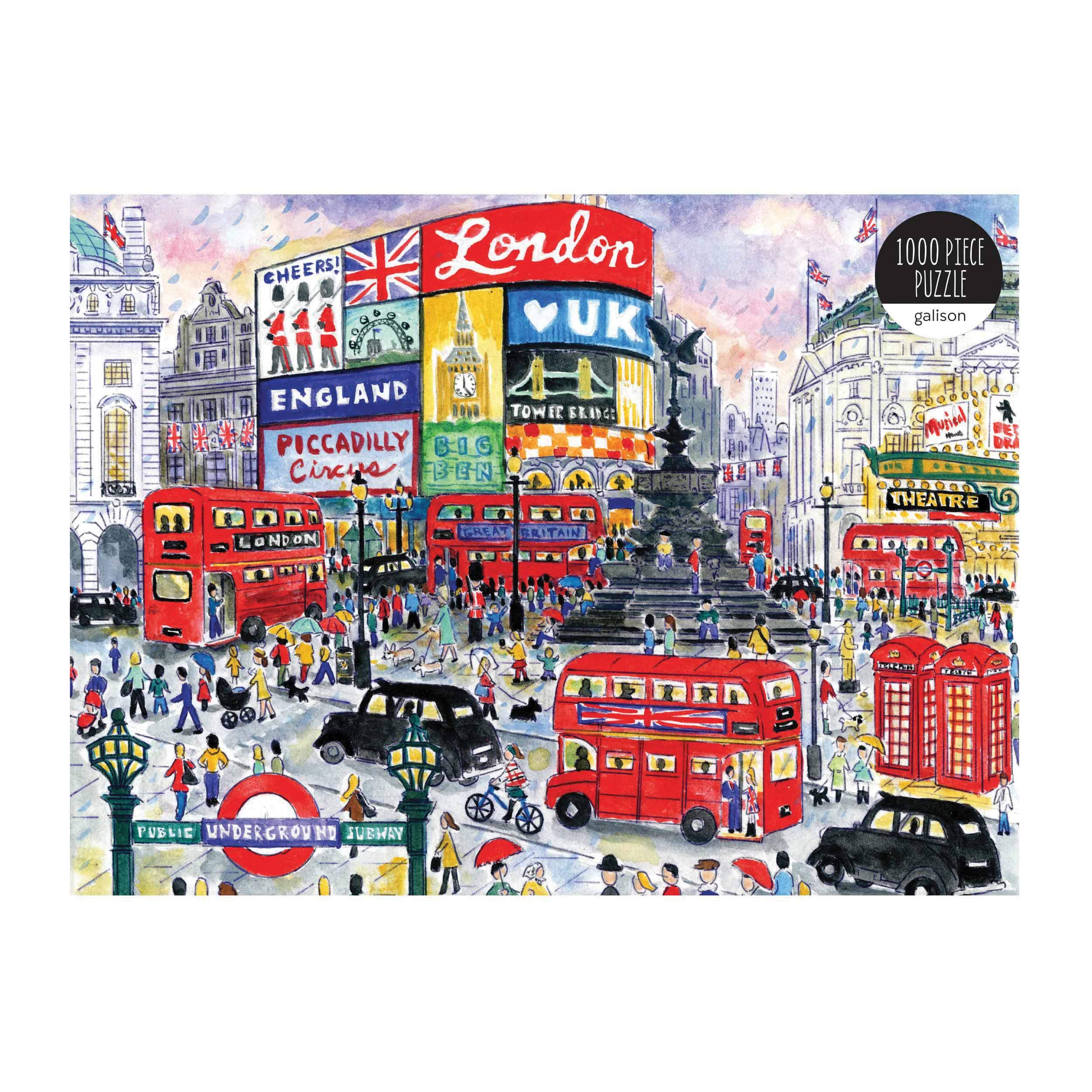 Amazon.com: Galison Michael Storrings 1000 Piece London Jigsaw